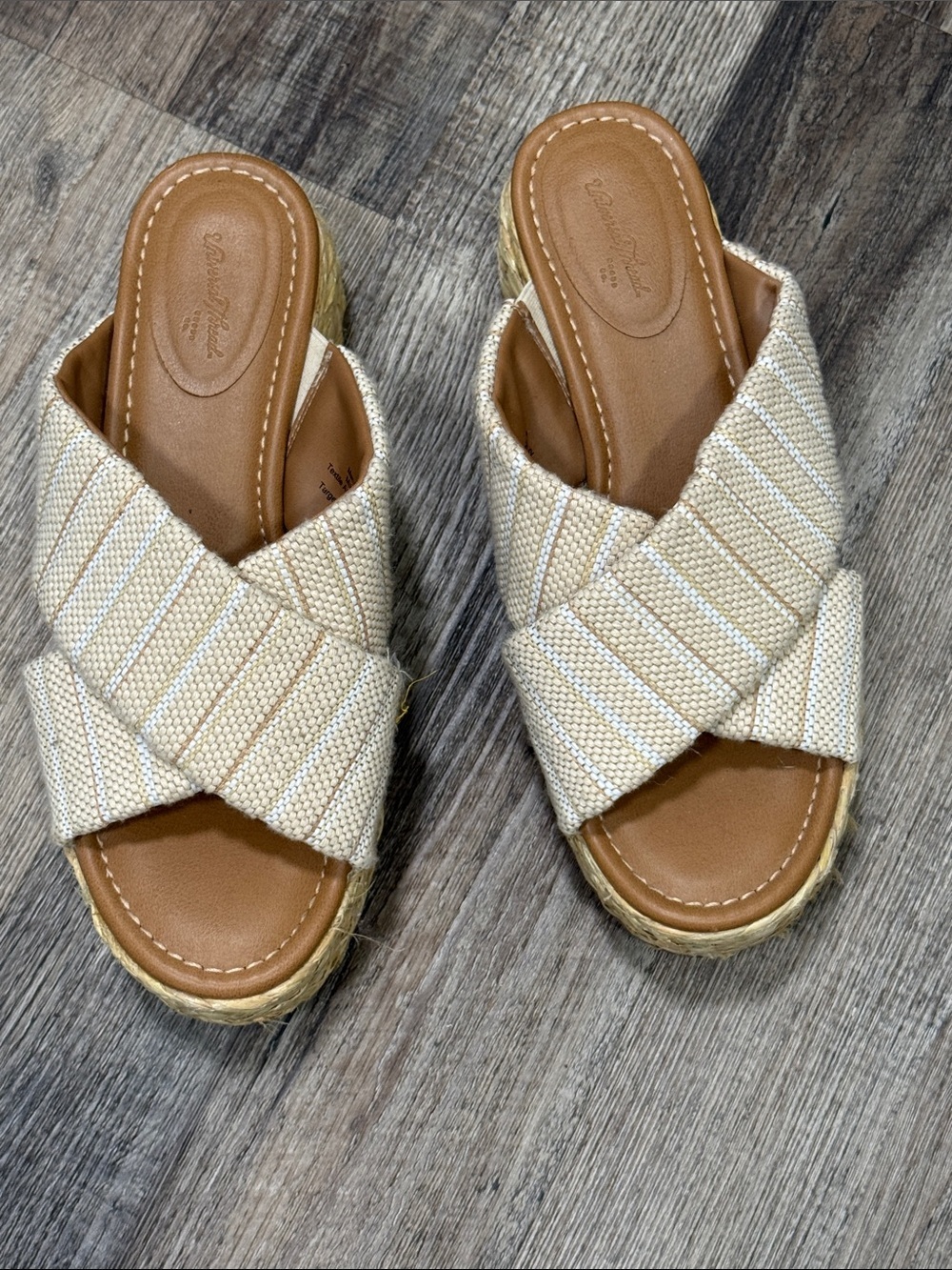 Universal Thread Women's Dawn Espadrille Slide Sandals Size 8